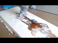 6 Ocean Acrylic Pour Paintings - Satisfying Art / Beginner fluid painting