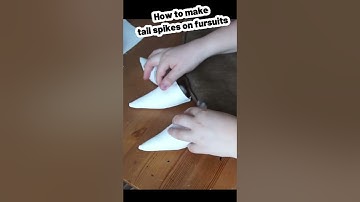 How To Make Spikes On Fursuit Tails #fursuit #fursuitmaker #costume #howto #tutorial