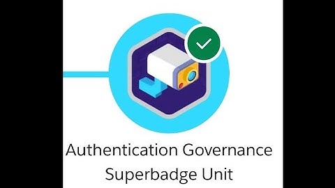 Authentication Governance Superbadge Unit