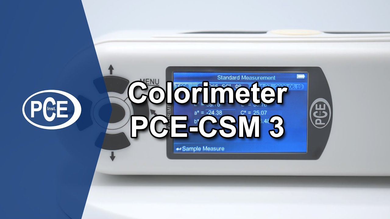 Colorimeter PCECSM 3 YouTube