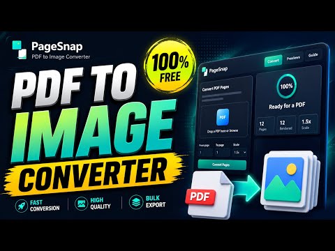 PageSnap - Pdf To Image Converter Web Utility Project | Mini Project 2026 Source Code
