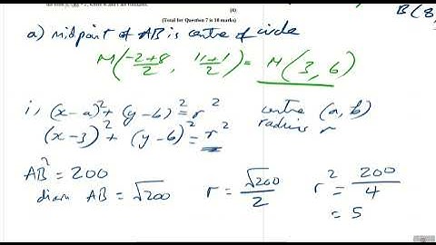 Pearson-Edexcel GCSE to A-level Transition Circles Exam Questions Q8