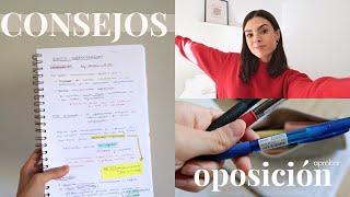 10 consejos para estudiar oposiciones y APROBAR ✅ | Así he sacado plaza de A1, A2 y C1