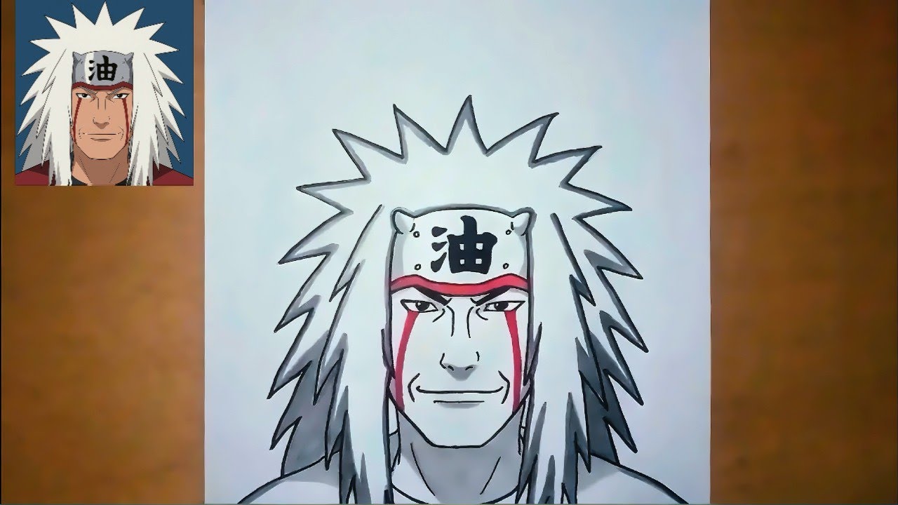 Easy anime drawing | how to draw Jiraiya step by step