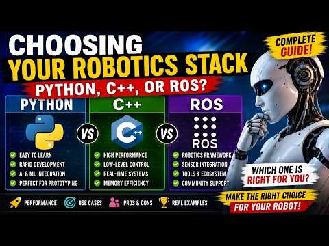 Choosing Your Robotics Stack Python, C++, or ROS? Robot Programming