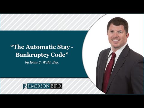 "The Automatic Stay - Bankruptcy Code" by Hans C. Wahl, Esq