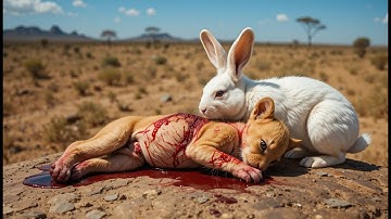 🐰 Rabbit Saves Lion Cub’s Life 🦁✨