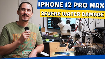 Salt Water Damage Data Recovery on iPhone 12 Pro Max - Motherboard Diagnosis & Repair Demonstration