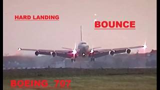 BOUNCE TAROM   BOEING 707  YR-ABC , rare footage , Ostend Airport