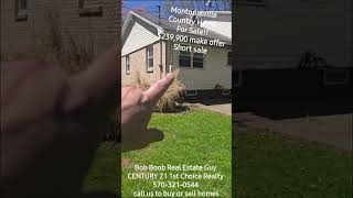 Country home for sale Montoursville PA Lycoming county,  small stream, short sale,