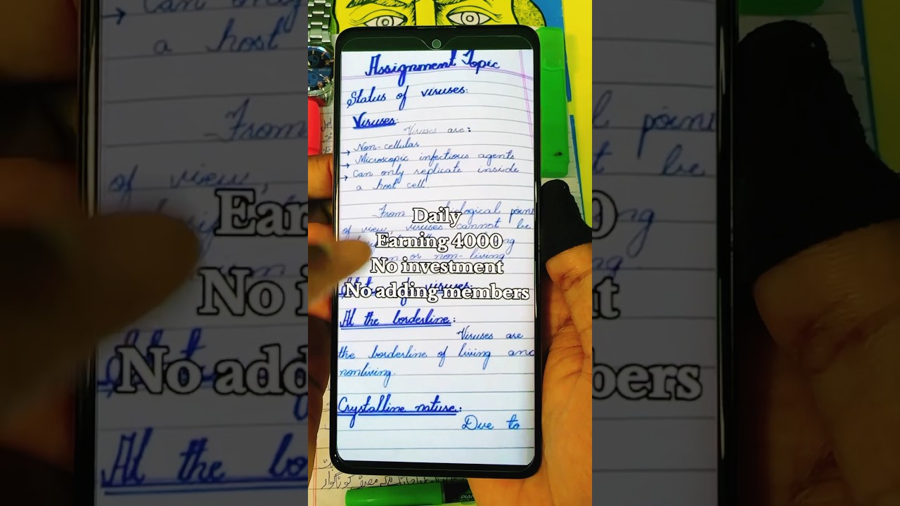 Online assignment work without invest 