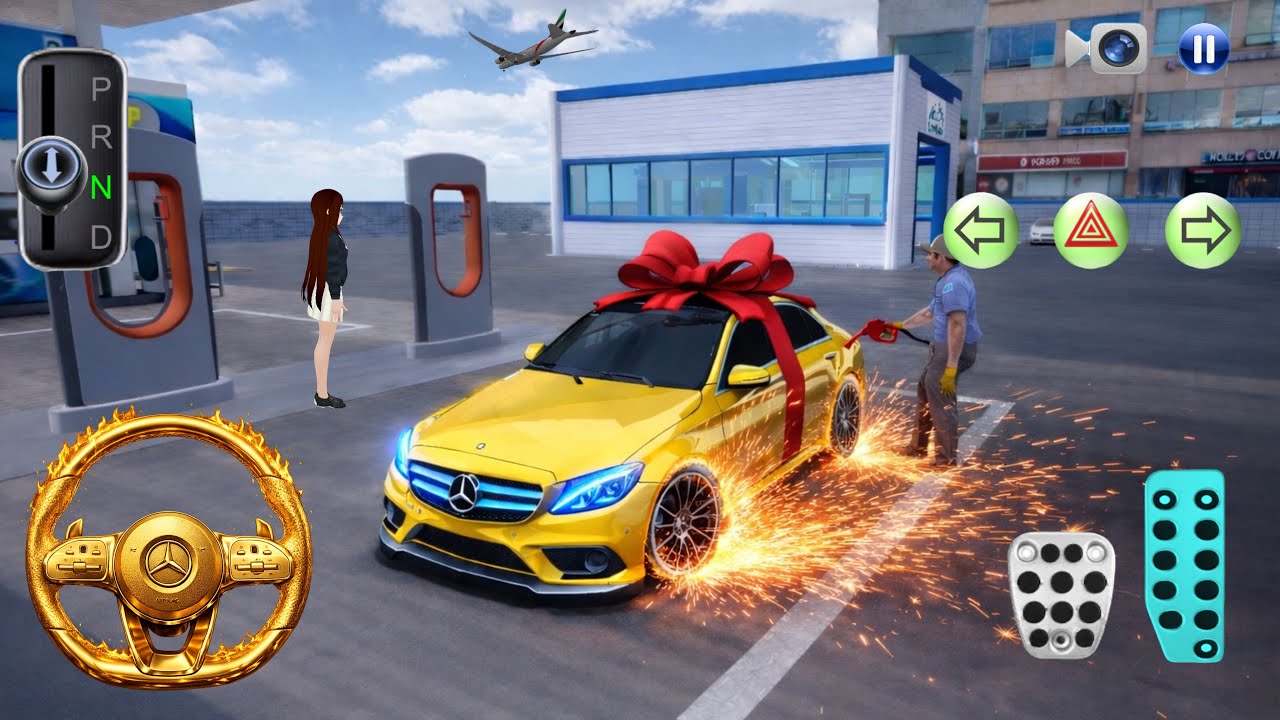 New Yellow Mercedes C-Class Surprise Gift 🎁🔥 - 3d Driving Class android game play || Car Game 
