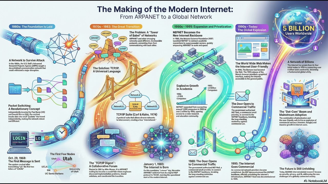 The Untold History of the Internet: From ARPANET to Global Privatization
