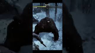 God of War Ragnarok ⚔️ Kratos vs Bear Epic Fight 🐻🔥 | Insane Battle #shorts
