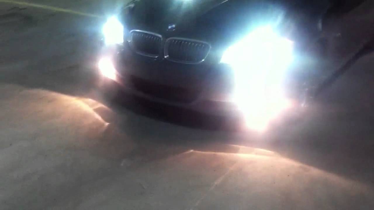 BMW E90 Custom Programming Highbeam and Fog Lights YouTube