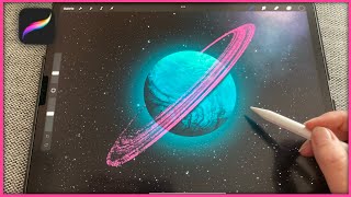 Male diesen Planeten in Procreate (Digital Art Tutorial)