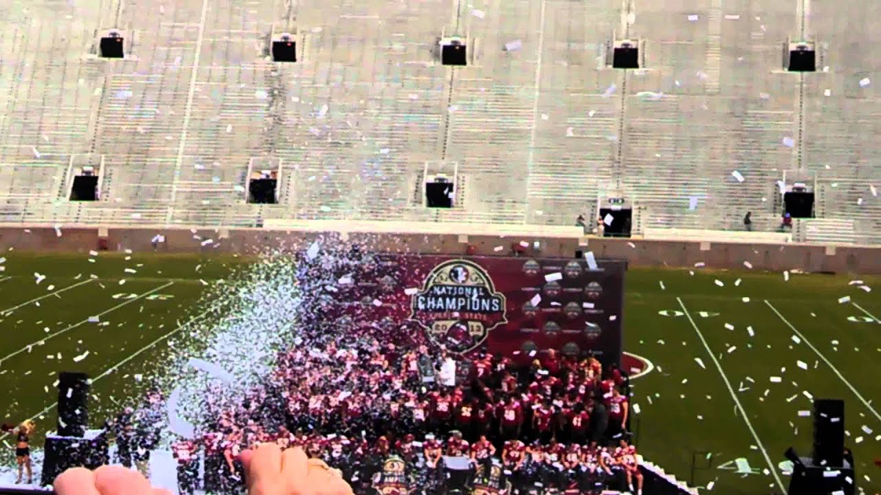 FSU Championship Celebration YouTube