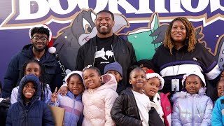 Ravens Player Roquan Smith Visits Henderson-Hopkins Elementary School