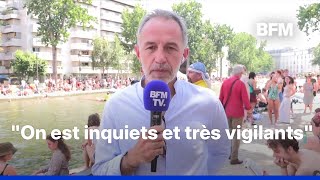 Paris Deputy Mayor Emmanuel Grégoire announces extended swimming hours at Canal Saint-Martin