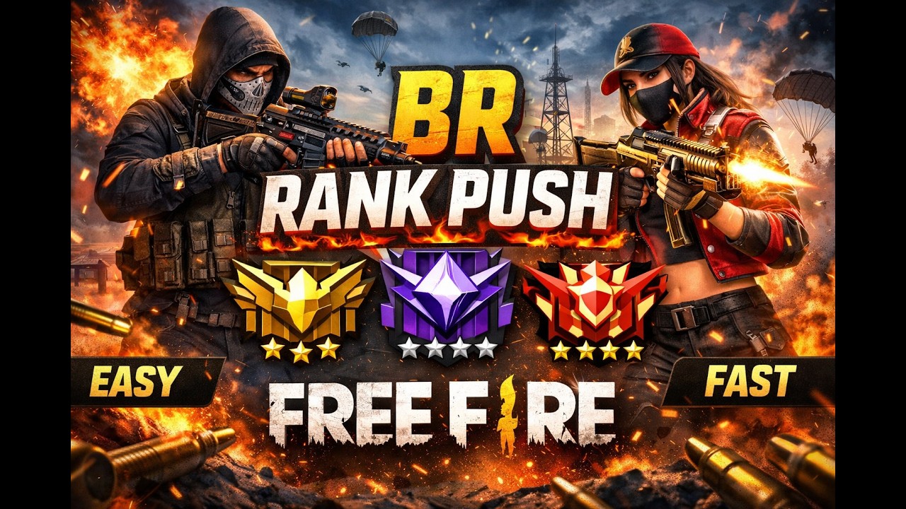 RANK PUSH IN BR RANK GOLD TO PLA*****/FREE FIRE\ - YouTube