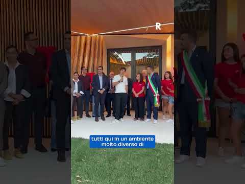 Video Charles Leclerc inaugura il nuovo centro civico a Spazzate Sassatelli: Voi siete gli eroi