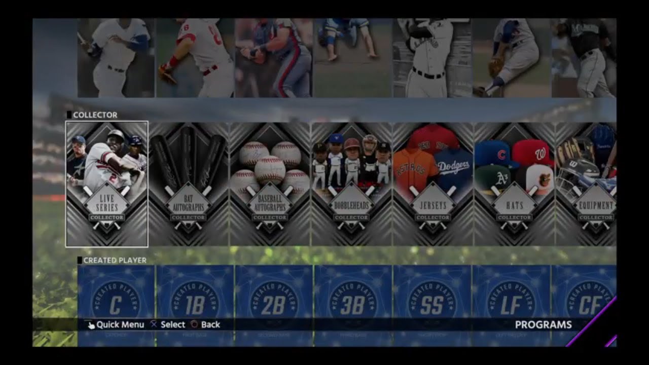 MLB The Show 18 Diamond Dynasty Programs Collector Rewards And Missions