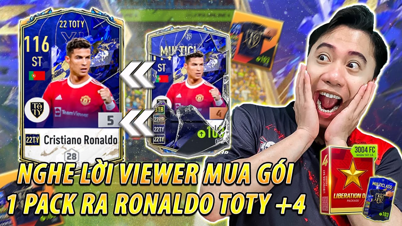 Vodka TOTY | Nghe lời Viewer, Quang mở 1 gói ra RONALDO TOTY +4 cực đỏ quyết dồn đập +5 và cái kết?