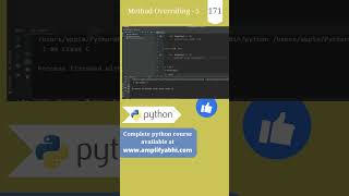 Python : Method Overriding | Part 5 | py srt 171