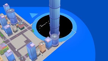 Hole.io - Big Hole City #45 Gameplay Walkthrough Android iOS