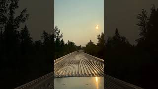 Sunset time - Transcanadian - The Canadian - From Toronto to Winnipeg - Ontario & Manitoba - Canada