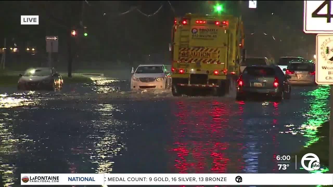 Flooding reported across metro Detroit this morning - YouTube