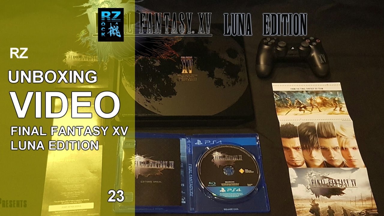 Rz Unboxing Final Fantasy® XV Luna Edition | PS4™ Slim - YouTube