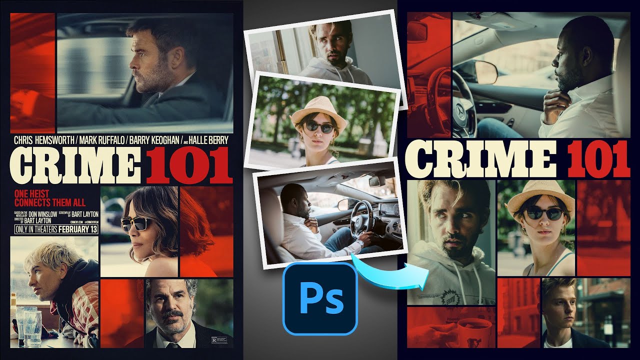 Recreate the CRIME 101 Movie Poster Look in Photoshop