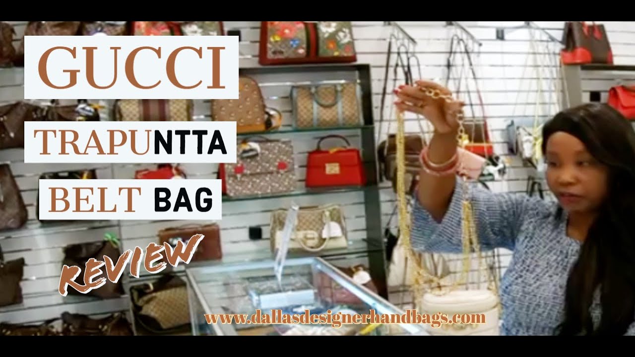 GUCCI TRAPUNTTA BELT BAG 572298 REVIEW - Dallas Designer Handbags - YouTube