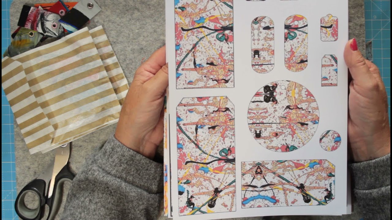 Journal Thursday - Using My New Art Digitals & Real Paint Chips - 