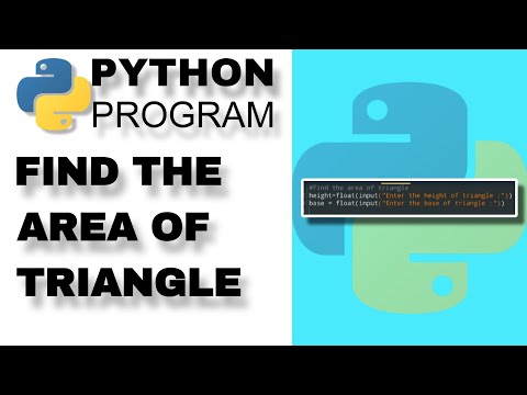 Calculate Area of triangle . #pythonprogramming