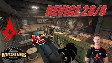 POV device Astralis vs North - Map de_overpass Dreamhack Master 2018 Stockholm (30/08/2018)