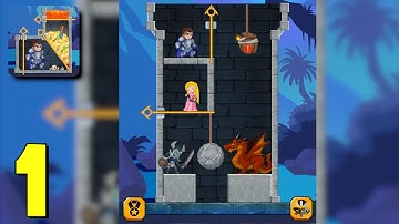 Rescue Hero Pull the Pin Gameplay Part 1 Levels 1-40 (Android,iOS)