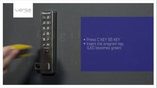 How to set a Digilock VERSA lock to assigned use functionality