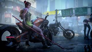 Futuristic Biker Girl 4k Cyberpunk Live Wallpaper (Gaming Wallpaper) #Shorts screenshot 3