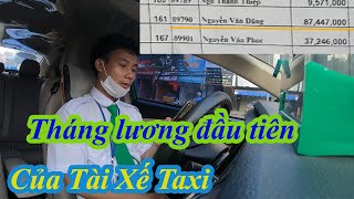 Tháng lương đầu tiên của tài xế taxi, Lái mới chạy taxi 1 tháng thu nhập gần 90 triệu. Nhà Quê Vlogs