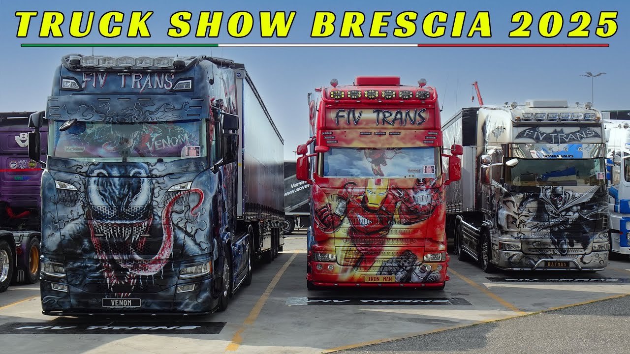 Raduno Camion Autoparco Brescia Est 2025 / Esposizione completa dei Camion / Universal Truck Show