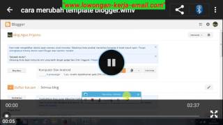 Cara Mengganti Template Blogger Di Blogspot