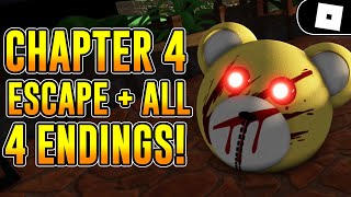 HOW TO ESCAPE CHAPTER 4 (THE ZOO) MAP + GET ALL OF THE 4 ENDINGS IN TEDDY! | ROBLOX