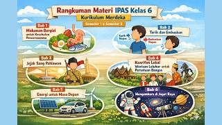 Rangkuman Materi IPAS Kelas 6 kurikulum Merdeka Semester 1 dan Semester 2