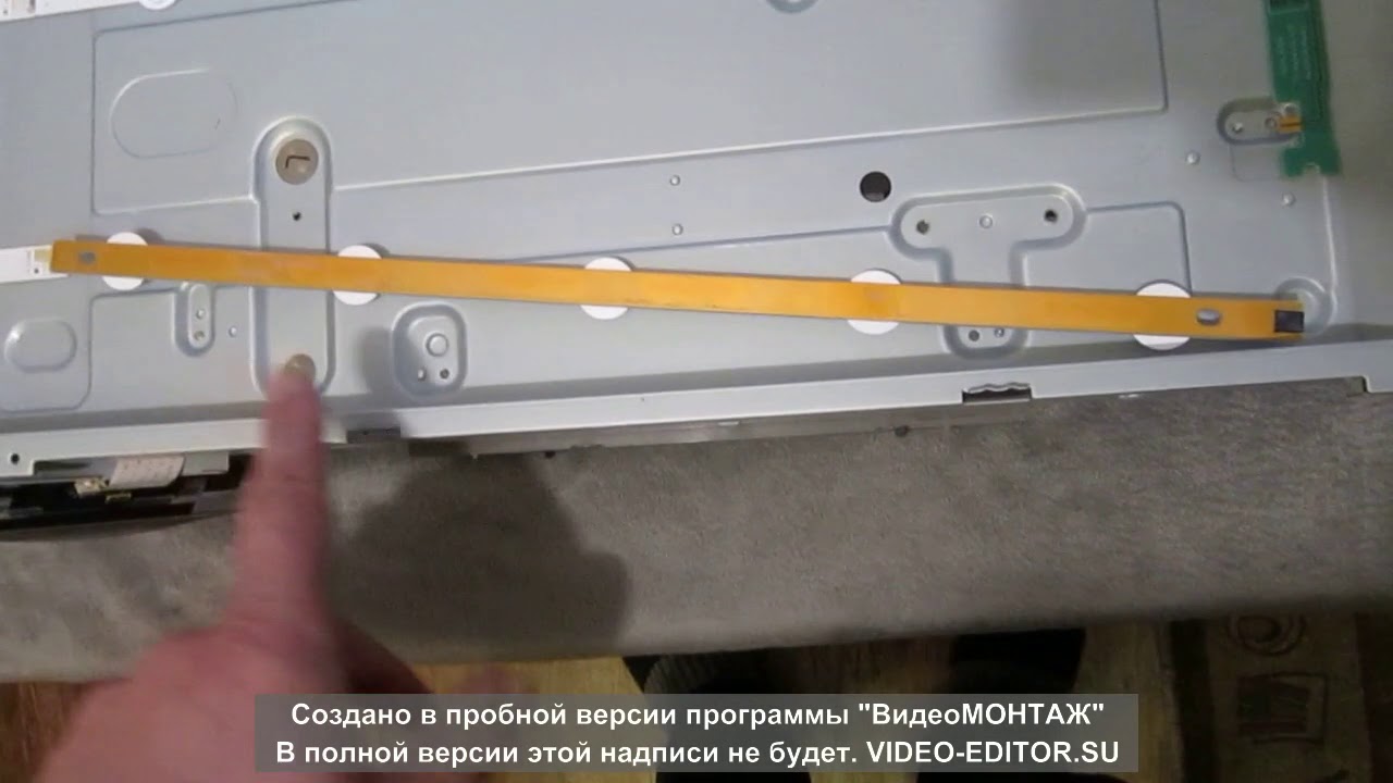 телевизор LG 42LA620V замена LED планки - YouTube