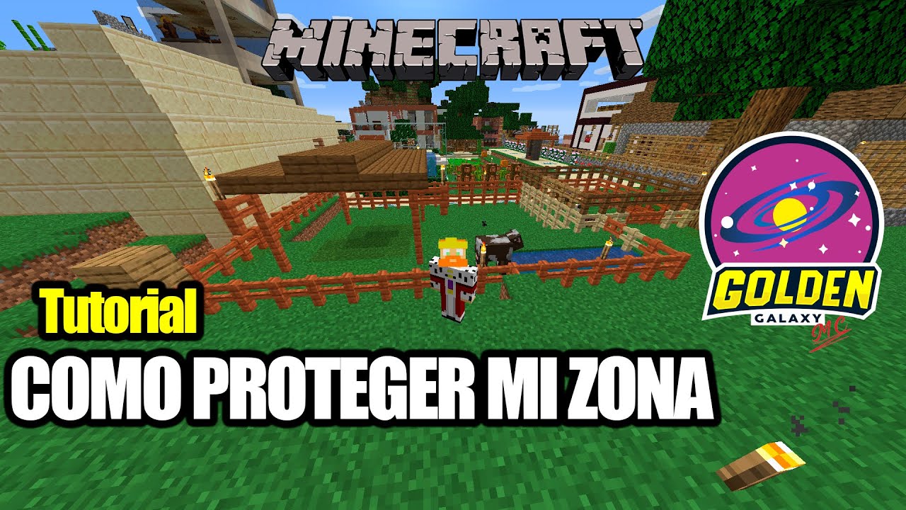 COMO PROTEGER MI ZONA EN #MINECRAFT - TUTORIAL - YouTube