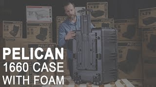 Pelican 1660 Case with Foam, Black