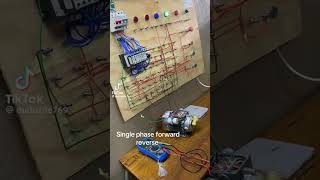 #motor How to connect  forwardreverse motor #engineering #electrical #shorts @StephenMusyoka-v1v