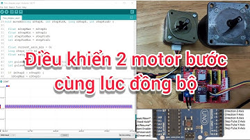 Điều khiển 2 động cơ bước cùng lúc đồng bộ